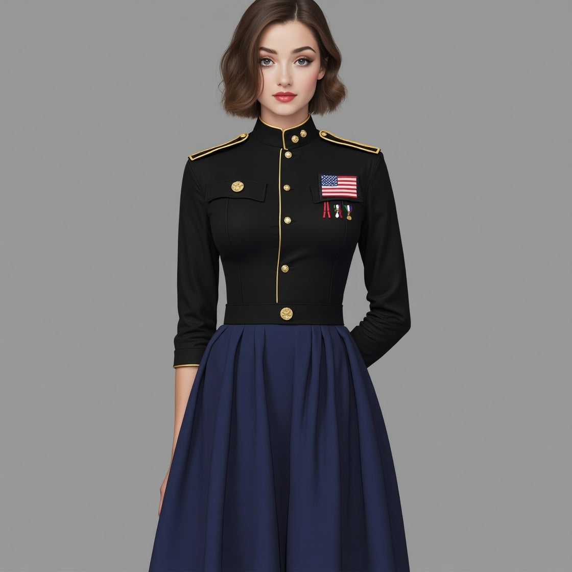 Tactical Elegance Dress- build your own brand!
