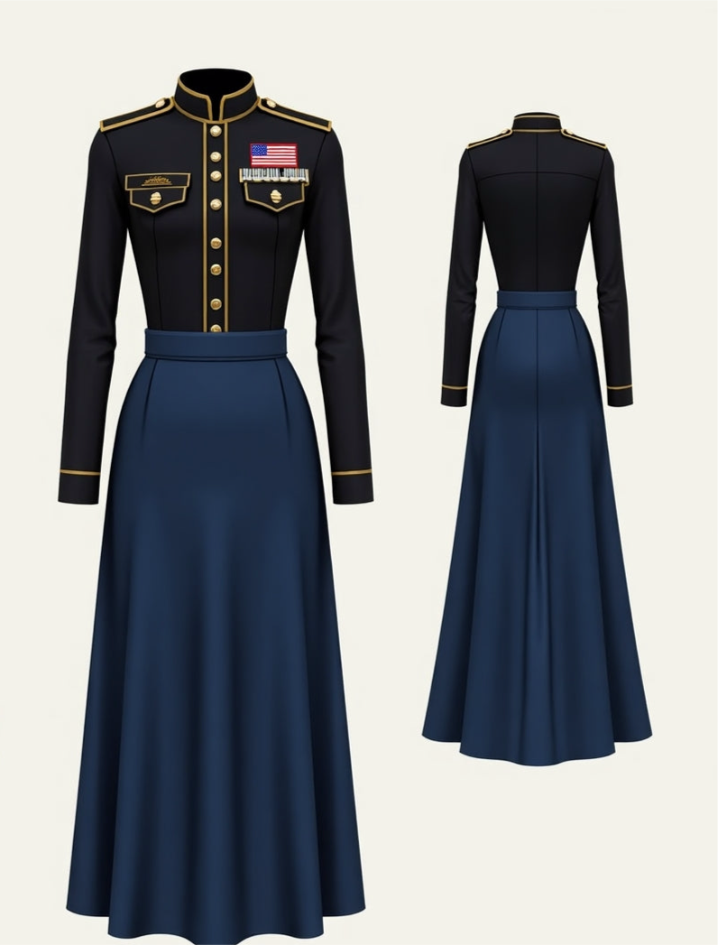 Tactical Elegance Dress- build your own brand!